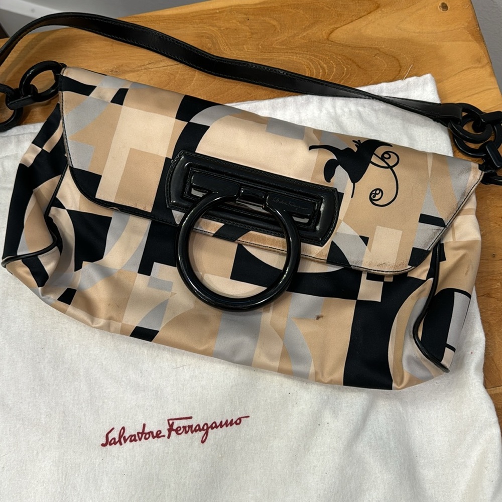 Vintage Salvatore Ferragamo Clutch with Strap
